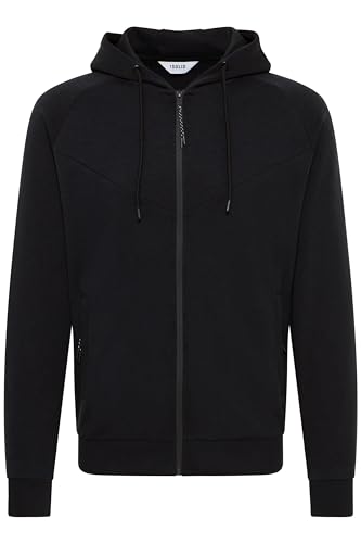 !Solid SDGelbert Herren Sweatjacke Kapuzenjacke Hoodie mit Kapuze Eingrifftaschen Rippbündchen Baumwollmischung Regular fit, Größe:L, Farbe:Black (9000) von !Solid