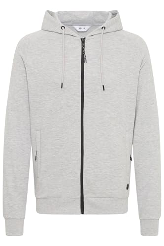 !Solid SDGelbert Herren Sweatjacke Kapuzenjacke Hoodie mit Kapuze Eingrifftaschen Rippbündchen Baumwollmischung Regular fit, Größe:XL, Farbe:Light Grey Melange (8242) von !Solid