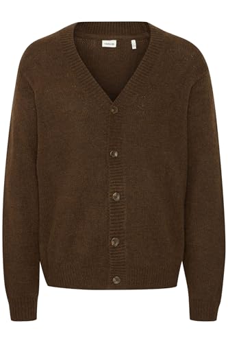 !Solid SDHamed Herren Strickjacke Cardigan mit V-Ausschnitt Rippbündchen Knopfleiste Relaxed fit, Größe:XXL, Farbe:Slate Black Melange (1908141) von !Solid