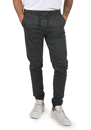 !Solid SDHenako Herren Chino Hose Stoffhose mit Stretch und elastischer Beinabschluss, Größe:L, Farbe:Forged Iron (2820) von !Solid