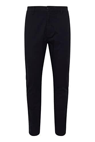 Solid SDJim Light Herren Chino Hose Stoffhose mit Gürtelschlaufen Regular-Fit, Größe:W33/32, Farbe:Black (194007) von Solid