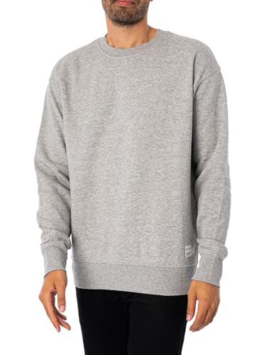 !Solid SDLenz Crew SW Herren Sweatshirt Pullover Pulli mit Rundhalsausschnitt Langarm, Größe:XXL, Farbe:Light Grey Melange (1541011) von !Solid