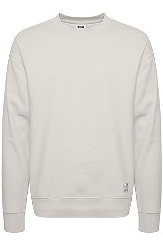 Solid SDLenz Herren Sweatshirt Pullover Pulli mit Rundhalsausschnitt Langarm Rippbündchen Regular fit, Größe:L, Farbe:Oatmeal (130401) von !Solid