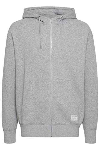 !Solid SDLenz Zipper Herren Sweatjacke Cardigan Jacke Hoodie mit Kapuze und Taschen Oversize, Größe:L, Farbe:Light Grey Melange (1541011) von !Solid