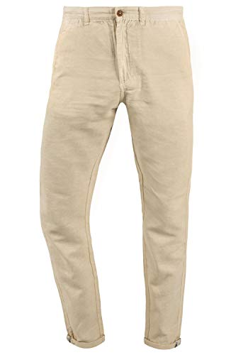 Solid SDLoran Herren Leinenhose Lange Stoffhose mit Gürtelschlaufen Regular fit, Größe:3XL, Farbe:Bleached S (790180) von Solid