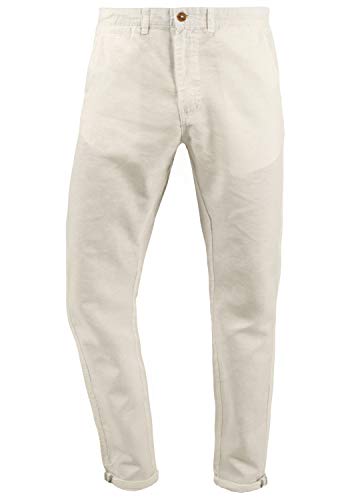 Solid SDLoran Herren Leinenhose Lange Stoffhose mit Gürtelschlaufen Regular fit, Größe:3XL, Farbe:Off White (790104) von Solid