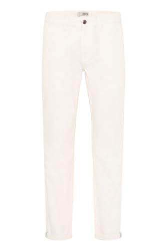 Solid SDLoran Herren Leinenhose Lange Stoffhose Hose mit Gürtelschlaufen 5-Pocket-Form Leinenmix Regular fit, Größe:3XL, Farbe:Off White (790104) von !Solid