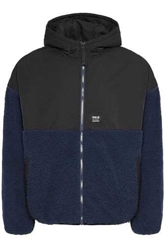 !Solid SDMarkTeddy Herren Jacke Teddy-Jacke Übergangsjacke mit Kapuze Eingrifftaschen Regular fit, Größe:L, Farbe:Insignia Blue (194010) von !Solid