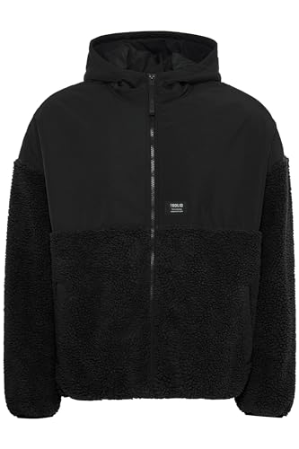 !Solid SDMarkTeddy Herren Jacke Teddy-Jacke Übergangsjacke mit Kapuze Eingrifftaschen Regular fit, Größe:S, Farbe:True Black (194008) von !Solid