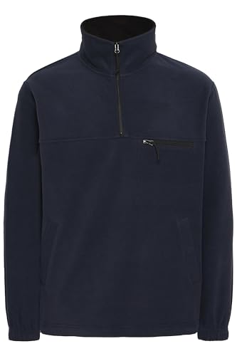 !Solid SDMatzo Herren Fleecepullover Pullover Sweater mit Troyerkragen Brusttasche Eingrifftaschen Relaxed fit, Größe:L, Farbe:Insignia Blue (194010) von !Solid