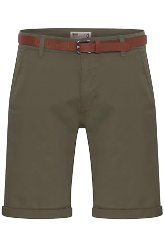 !Solid SDMontijo Chino Shorts Bermuda Kurze Hose mit Gürtel Stretch Eingriffstaschen Baumwollmischung Regular fit, Größe:S, Farbe:Dusty Oliv (3784) von !Solid