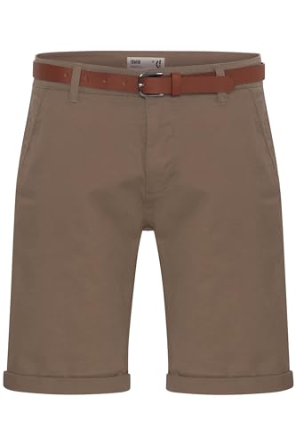 !Solid SDMontijo Chino Shorts Bermuda Kurze Hose mit Gürtel Stretch Eingriffstaschen Baumwollmischung Regular fit, Größe:XL, Farbe:Shitake Br (5323) von !Solid