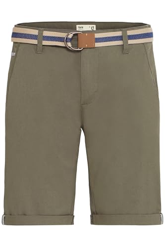 !Solid SDMonty Herren Chino Shorts Bermuda Kurze Hose mit Gürtel Stretch Eingrifftaschen Baumwollmischung Regular fit, Größe:M, Farbe:Dusty Oliv (3784) von !Solid