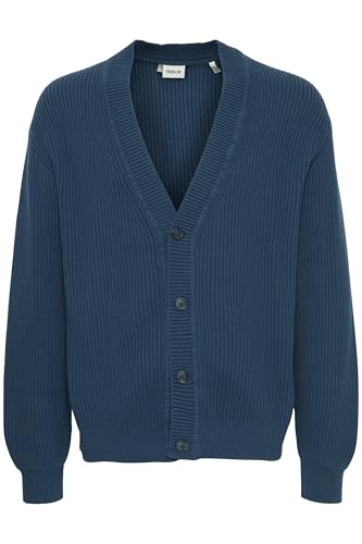!Solid SDNalli Herren Strickjacke Cardigan mit Grobstrick V-Ausschnitt Knopfleiste 100% Baumwolle Relaxed fit, Größe:XL, Farbe:Big Dipper (194117) von !Solid