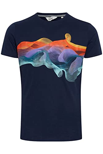 !Solid SDPedro Herren T-Shirt Kurzarm Shirt mit Print und Rundhalsausschnitt Regular Fit, Größe:3XL, Farbe:Insignia Blue (194010) von !Solid