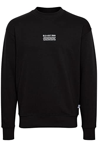 !Solid SDRubio Herren Sweatshirt Pullover Pulli mit Rundhals-Ausschnitt, Größe:M, Farbe:True Black (194008) von !Solid