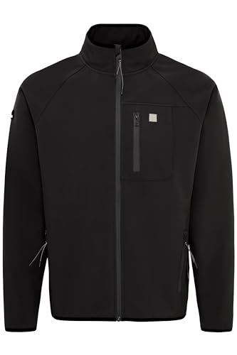 !Solid SDSolane Herren Softshell Jacke Funktionsjacke Übergangsjacke mit Stehkragen Reißverschlusstaschen Regular fit, Größe:M, Farbe:Black (194007) von !Solid