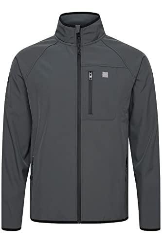 !Solid SDSolane Herren Softshell Jacke Funktionsjacke Übergangsjacke mit Stehkragen Reißverschlusstaschen Regular fit, Größe:S, Farbe:Iron Gate (193910) von !Solid