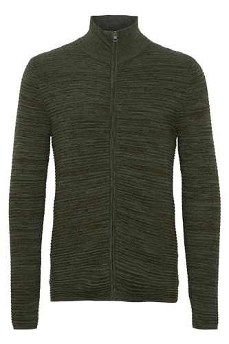 !Solid SDStruan Cardigan Knit - SDStruan Cardigan Herren Strickjacke Cardigan Feinstrick mit Stehkragen aus 100% Baumwolle, Größe:XXL, Farbe:Thyme (190309) von !Solid