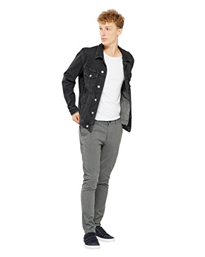 !Solid SDTOFrederic Herren Hose Stoffhose Lange Hose mit Stretch Slim Fit, Größe:W33/34, Farbe:MED Grey M (798254) von !Solid