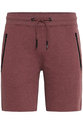 !Solid SDTaras Herren Sweatshorts Kurze Hose Jogginghose mit Kordelzug Reißverschlusstaschen Baumwollmischung Regular fit, Größe:XL, Farbe:Wine Red Melange (8985) von !Solid