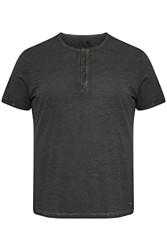 !Solid SDTihn BT Shirt Herren Big & Tall Print T-Shirt mit Aufdruck Große Größen bis 6XL mit Grandad Ausschnitt, Größe:4XL, Farbe:Black (799000) von !Solid