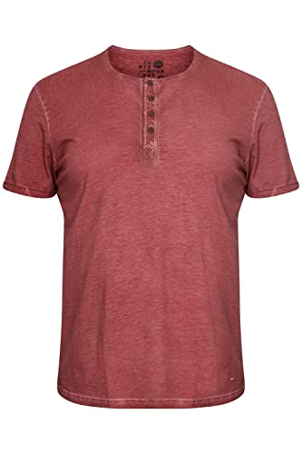 !Solid SDTihn BT Shirt Herren Big & Tall Print T-Shirt mit Aufdruck Große Größen bis 6XL mit Grandad Ausschnitt, Größe:4XL, Farbe:Wine RED (790985) von !Solid