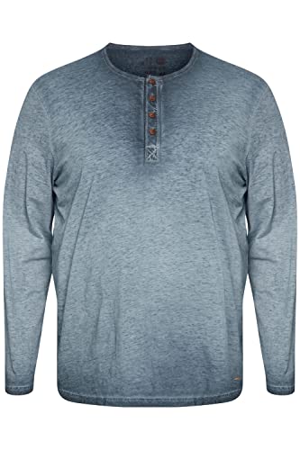 !Solid SDTimur BT Herren Big & Tall Longsleeve Langarmshirt Shirt mit Grandad Ausschnitt, Größe:3XL, Farbe:Insignia B (791991) von !Solid