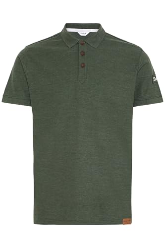 !Solid SDTripPolo Herren Poloshirt Polohemd Shirt mit Polokragen Baumwollmischung Regular fit, Größe:M, Farbe:Climb Ivy Melange (8785) von !Solid