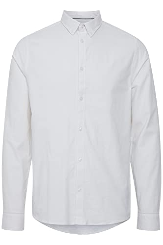 !Solid SDVal Shirt 21106618 Herren Freizeithemd Hemd Langarmhemd mit Hemdkragen Knopfleiste Baumwoll-Elasthan Mischung, Größe:XL, Farbe:White (110601) von !Solid