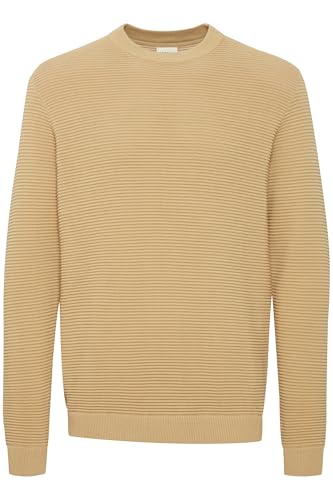 !Solid SDValencia Herren Strickpullover Feinstrick Pullover mit Rundhalsausschnitt und Struktur Strick 100% Baumwolle Regular fit, Größe:M, Farbe:Starfish (161120) von !Solid