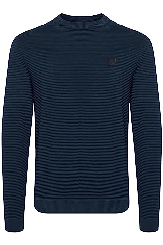 !Solid SDValencia Pullover Herren Strickpullover Feinstrick Pullover mit Rundhalsausschnitt und Struktur Strick, Größe:3XL, Farbe:Insignia Blue (194010) von !Solid