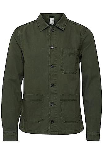 !Solid - SDVand Herren Overshirt Übergangsjacke Herrenjacke Hemdjacke Jacke - 21106230, Größe:L, Farbe:Black Forest (190315) von !Solid
