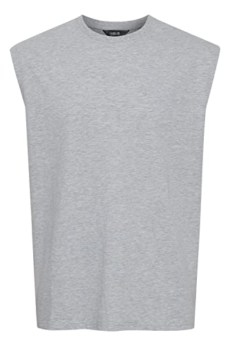 !Solid SDVicente Herren Tank Top mit Rundhals-Ausschnitt aus 100% Baumwolle, Größe:XL, Farbe:Light Grey Melange (1541011) von !Solid