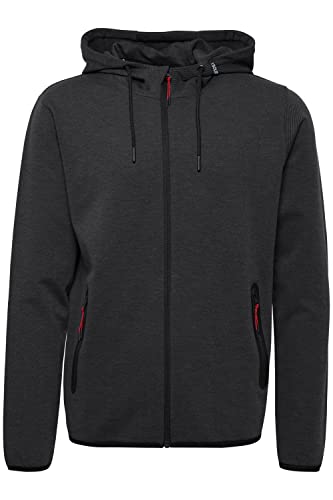 !Solid SDVidit Herren Sweatjacke Kapuzenjacke Hoodie mit Kapuze und Reißverschluss Taschen Regular, Größe:2XL, Farbe:Dark Grey Melange (1940071) von !Solid