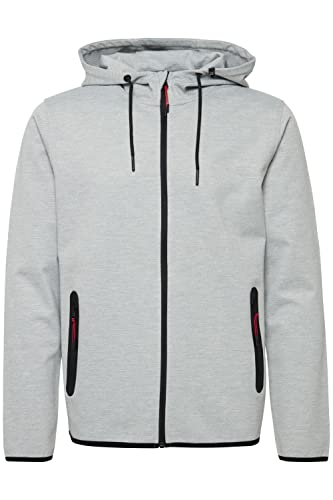 !Solid SDVidit Herren Sweatjacke Kapuzenjacke Hoodie mit Kapuze und Reißverschluss Taschen Regular, Größe:3XL, Farbe:Light Grey Melange (1541011) von !Solid