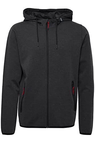 !Solid SDVidit Herren Sweatjacke Kapuzenjacke Hoodie mit Kapuze und Reißverschluss Taschen Regular, Größe:S, Farbe:Dark Grey Melange (1940071) von !Solid
