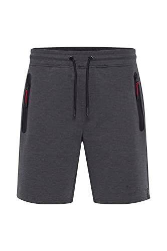 !Solid SDVinnie Herren Sweatshorts Kurze Hose Jogginghose mit Kordeln gestreift Regular Fit, Größe:L, Farbe:Dark Grey Melange (1940071) von !Solid
