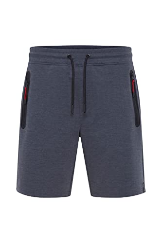 !Solid SDVinnie Herren Sweatshorts Kurze Hose Jogginghose mit Kordeln gestreift Regular Fit, Größe:XL, Farbe:Insignia Blue Melange (1940101) von !Solid