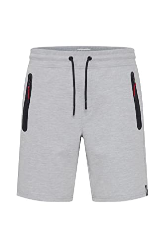 !Solid SDVinnie Herren Sweatshorts Kurze Hose Jogginghose mit Kordeln gestreift Regular Fit, Größe:XL, Farbe:Light Grey Melange (1541011) von !Solid