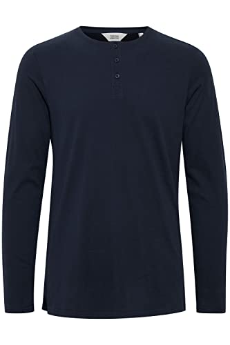 !Solid SDVinton LS Herren Longsleeve Langarmshirt Shirt Henley-Ausschnitt Rundhals hochwertige Baumwoll-Qualität, Größe:S, Farbe:Insignia Blue (194010) von !Solid