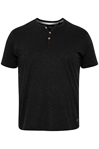 !Solid SDVolker BT Herren Big & Tall T-Shirt Kurzarm Shirt mit Grandad Ausschnitt, Größe:3XL, Farbe:Black (799000) von !Solid