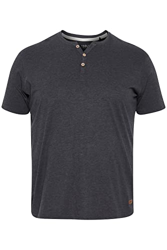 !Solid SDVolker BT Herren Big & Tall T-Shirt Kurzarm Shirt mit Grandad Ausschnitt, Größe:6XL, Farbe:DAR Grey M (798288) von !Solid