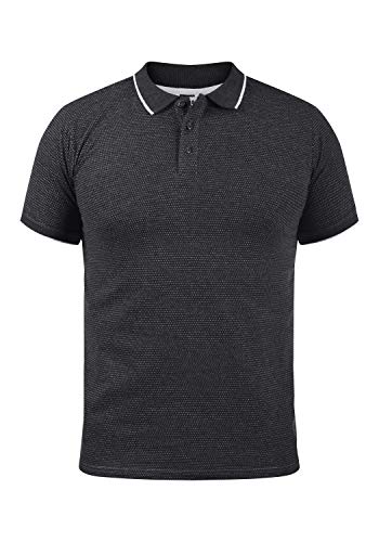 Solid Sava Herren Poloshirt Polohemd T-Shirt mit All-Over-Print, Größe:M, Farbe:Dark Grey Melange (8288) von Solid