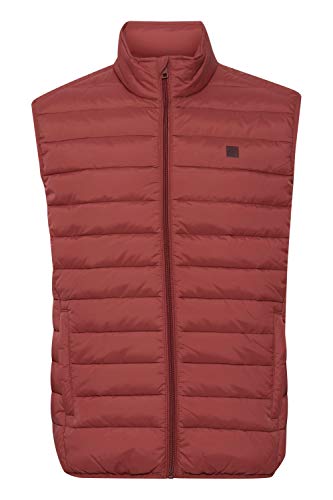!Solid SDSörenson Herren Weste Steppweste Outdoor Weste mit Stehkragen, Größe:L, Farbe:Brick Red (191543) von !Solid