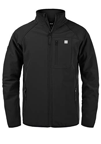 Solid SDSolane Herren Softshell Jacke Funktionsjacke Übergangsjacke mit Stehkragen, Größe:L, Farbe:Black (194007) von Solid