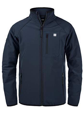 Solid SDSolane Herren Softshell Jacke Funktionsjacke Übergangsjacke mit Stehkragen, Größe:L, Farbe:Insignia Blue (194010) von Solid