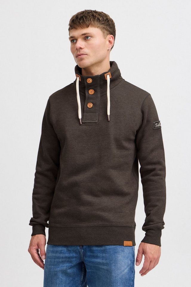 !Solid Stehkragenpullover SDTripTroyer Sweatpullover mit Knopfleiste von !Solid