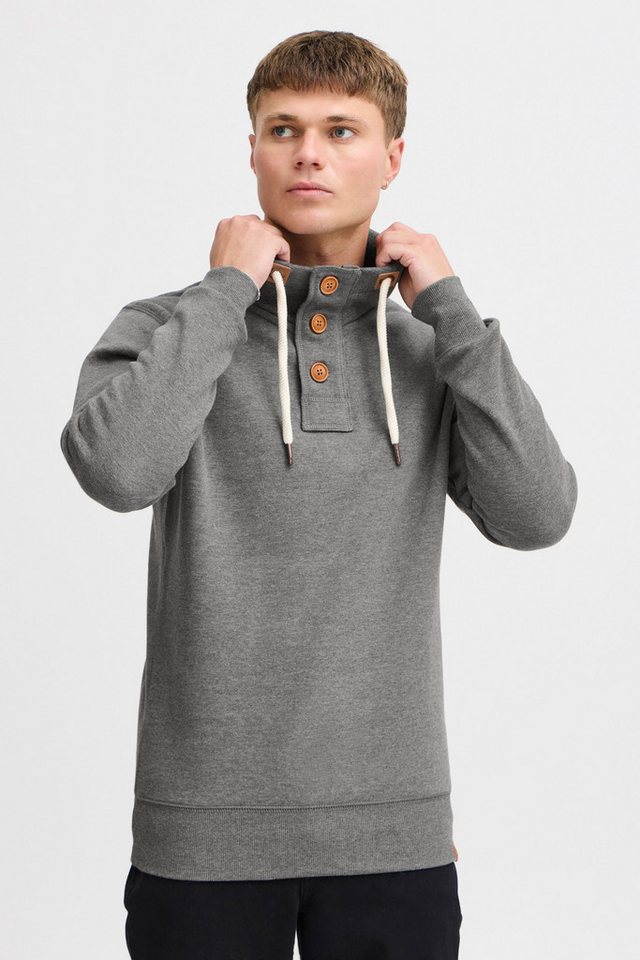 !Solid Stehkragenpullover SDTripTroyer Sweatpullover mit Knopfleiste von !Solid