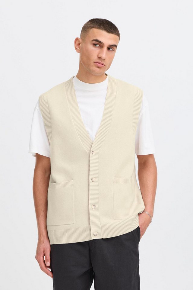 !Solid Strickjacke SDRYKER VEST Modische Feinstrick-Weste mit V-Ausschnitt von !Solid